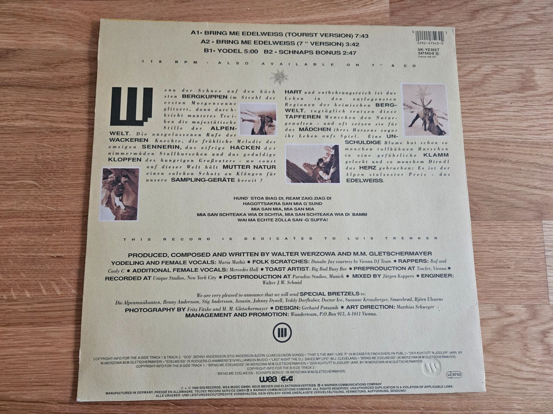 Schallplatten: Edelweiss - Bring Me Edelweiss – Gebraucht aus Liestal von tower01 1