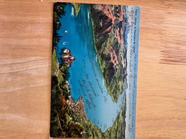 carte postale Chillon et Panorama du Léman