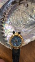 Armbanduhr PB6105L Damen vergoldet blau Mosaik Zifferblatt