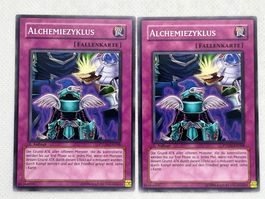 Yu-Gi-Oh! 2x Alchemiezyklus, Fallenkarte, 1. Auflage! Top!