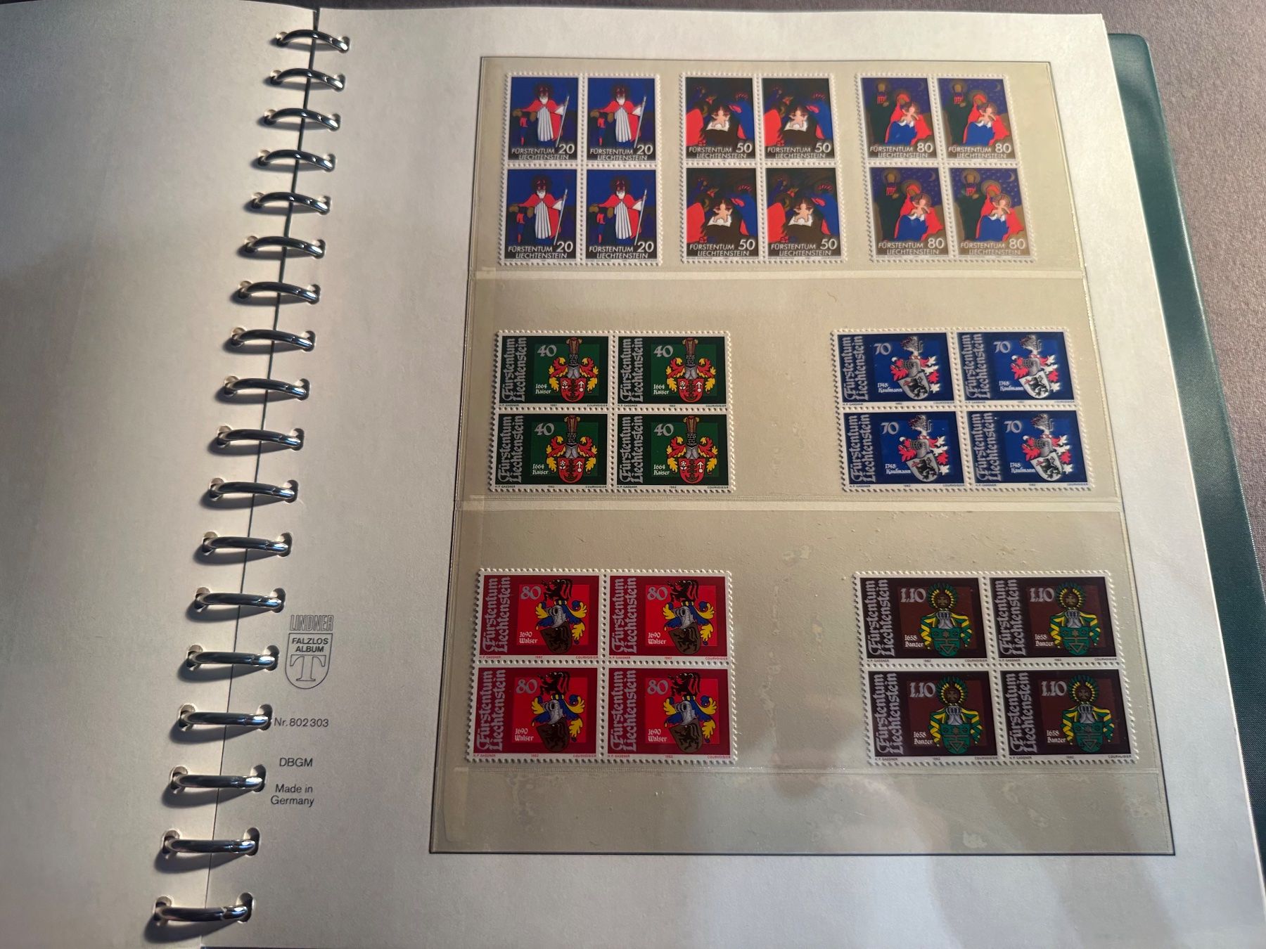 Tutti i francobolli: Sammlung 4er Blöcke Postfrisch** FL Lichtenstein 235+ Stück – Usato da Stettfurt venduto da 2442 2