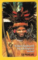 Telefonkarte Swaziland, King Mswati III