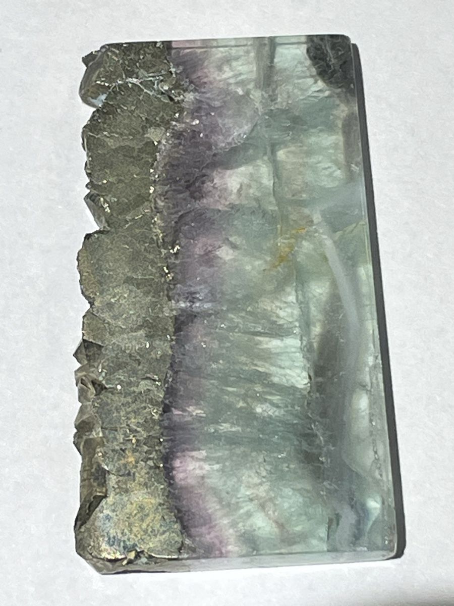 Minerali & Pietre curative: Fluorit mit Pyrit / Scheibe – Nuovo (secondo la descrizione) da Rümlang venduto da euqinom16 3