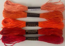 5x Stickgarn neu