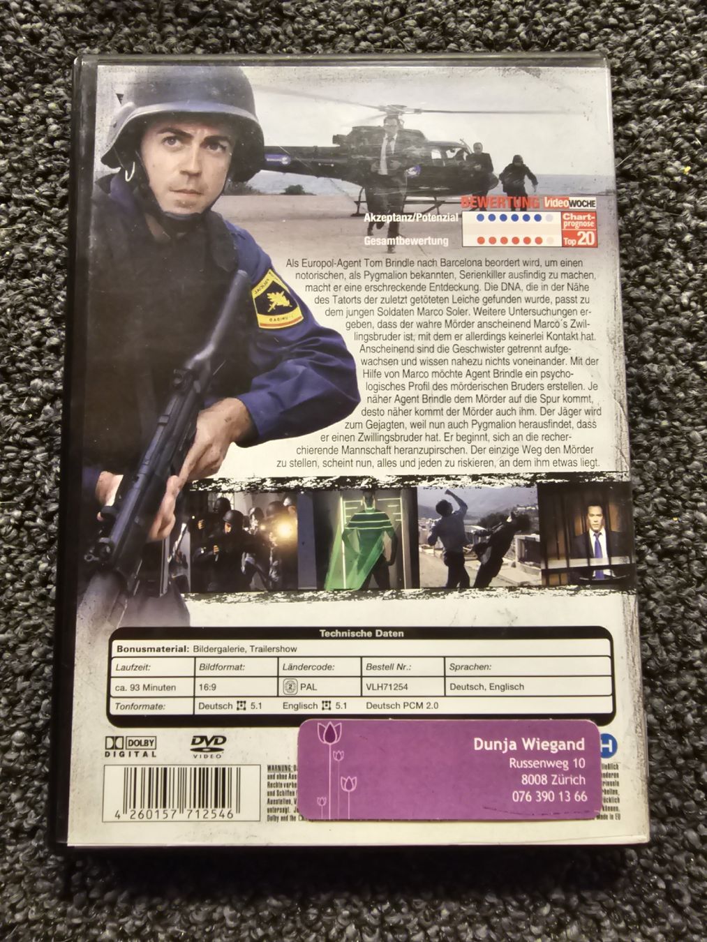 Tutti i DVDs: Spannender Thriller: Reflections (16508) – Usato da Ruswil venduto da jan_bxl5 1