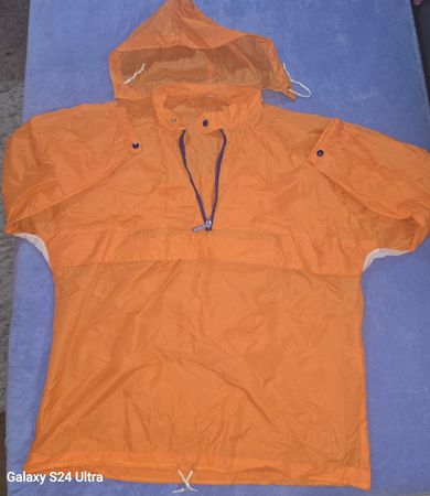 Orange Regenjacke, Windjacke, Top Zustand, Grösse L!