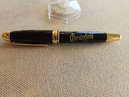 Fetter Chesterfield Tinteschreiber 1,6cm in Gold/Schwarz Top