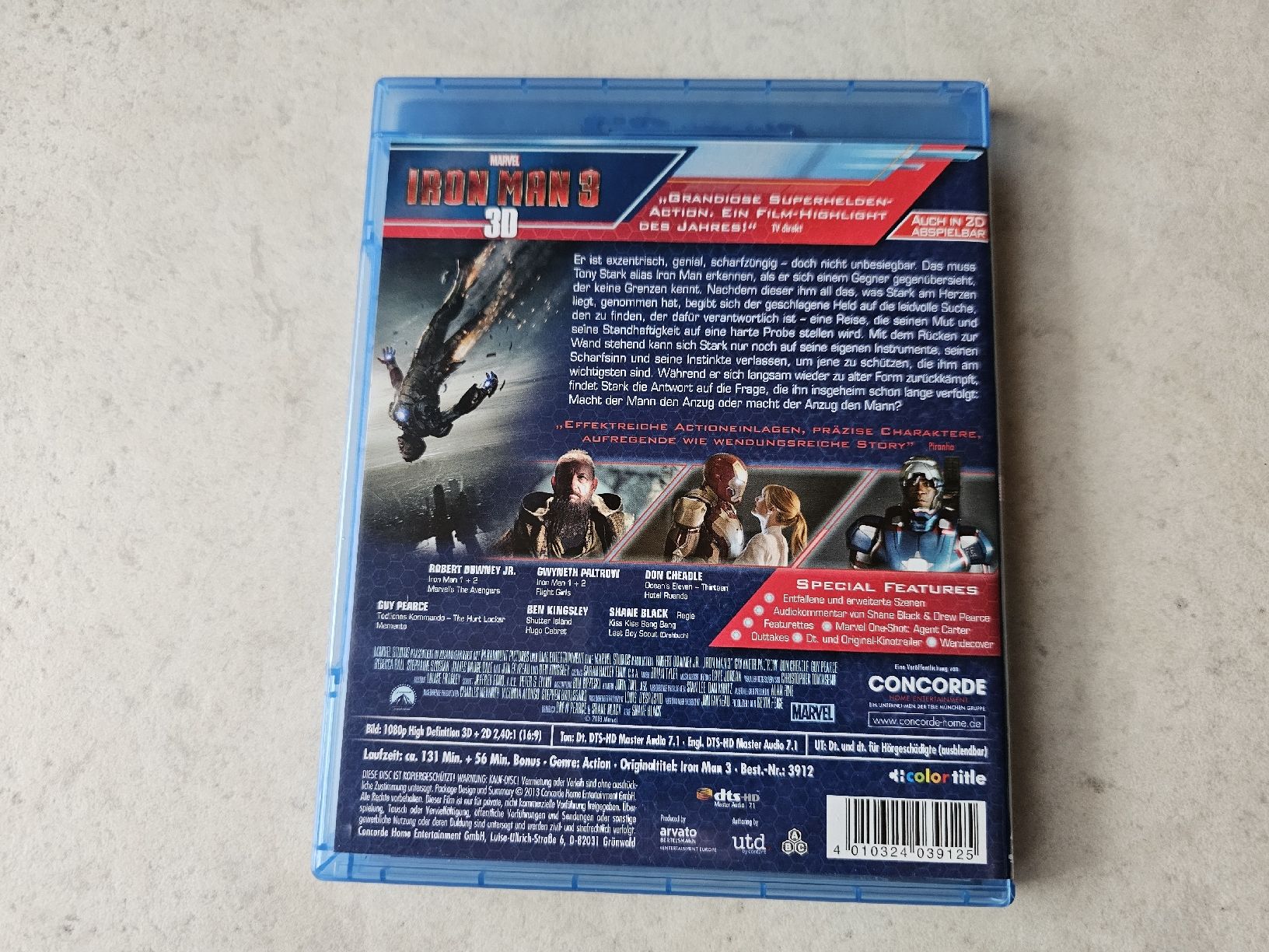 Tutti i DVDs: Iron Man 3  /  Bluray 3D – Usato da Schneisingen venduto da backstore24 1