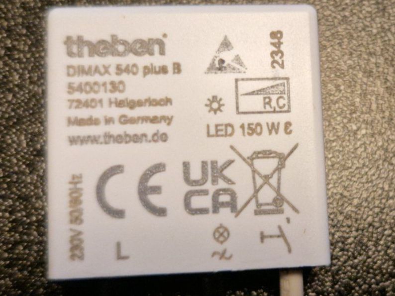 Elektronikbauteile: Theben DIMAX 540 plus B LED Dimmer - Neu – Neu und originalverpackt aus Igis von Vulleta.38 2