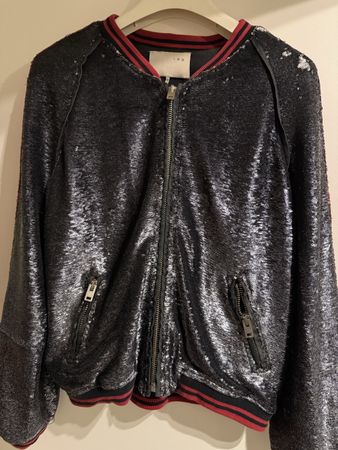 Iro Pailetten Blouson, wenig getragen
