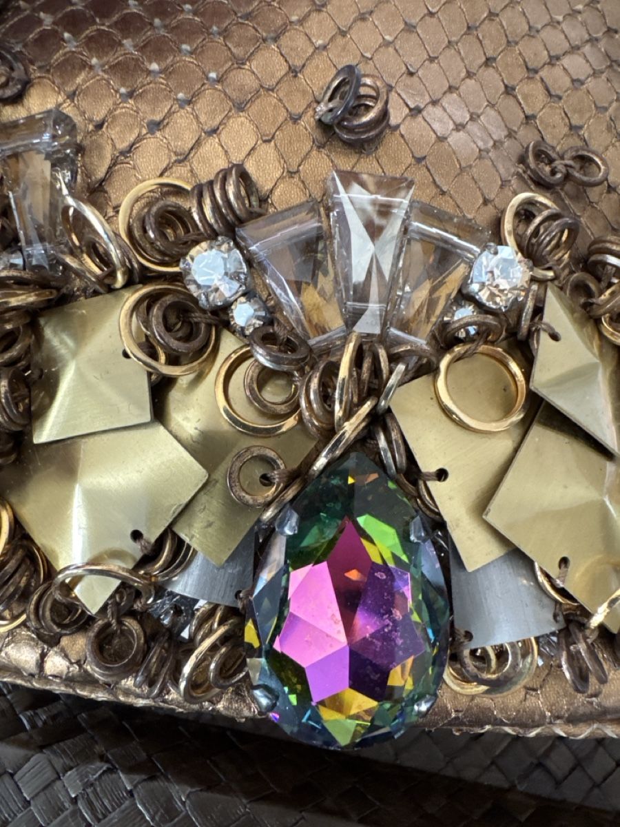 Taschen für Damen: Borbonese bronze party bag: Chic & ready for autumn! – Neu (gemäss Beschreibung) aus Montagnola von jamylafy 4