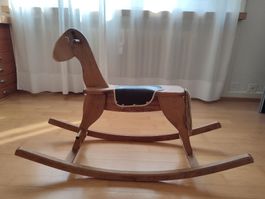 Wisa Gloria Schaukelpferd, Holz, Vintage