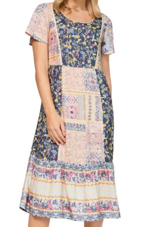 NEUES, Luftiges Kleid TESINI aus 100% Viskose, Gr. 40, BRIEF