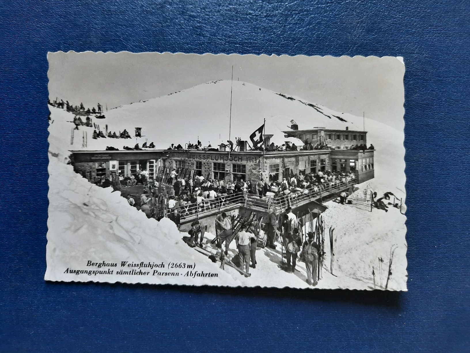 Ansichtskarten: Ansichtskarte Weissfluhjoch, Davos, gestempelt – Gebraucht aus Marly von neu-adlerauge65