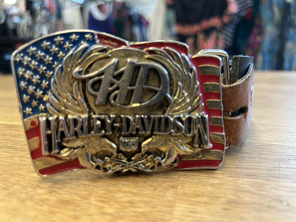 Cinture: Harley-Davidson Gürtel USA Flagge  – Usato da Zürich venduto da BashasBrockenhaus 2