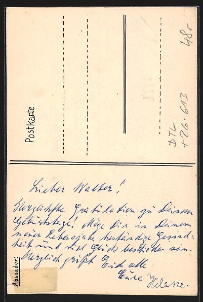 Cartes postales: Handgemalt: Gössweinstein, Teilansicht  – D'occasion à Berlin par bartko-reher 1