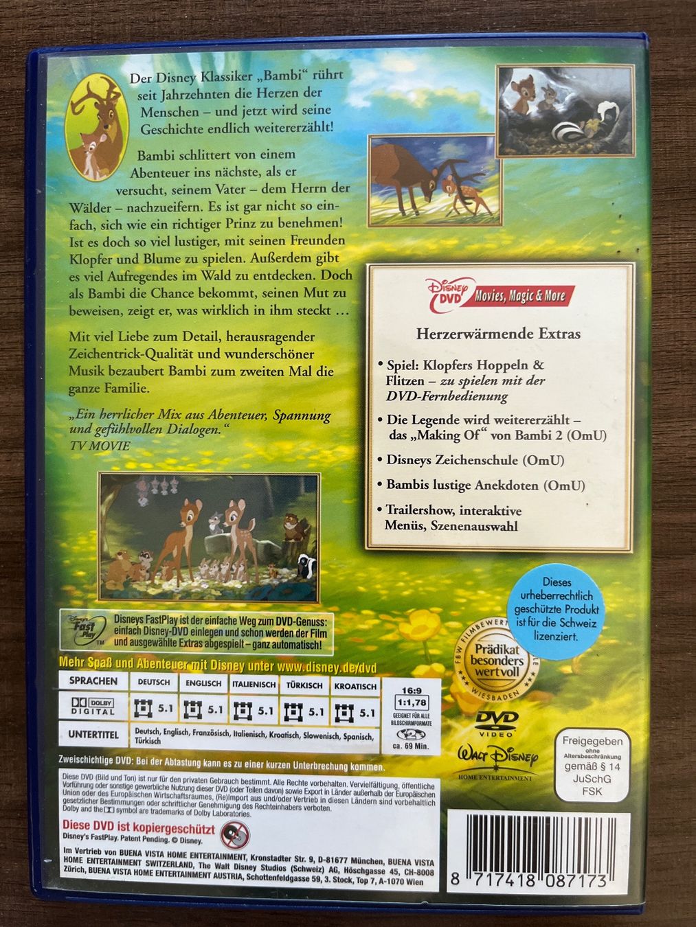 Tutti i DVDs: Disney DVD: Bambi 2 – Nuovo (secondo la descrizione) da Sierre venduto da black.box 1
