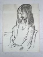Alfred Kobel (1925-2011) Zeichnung Kohlestift 50x65cm