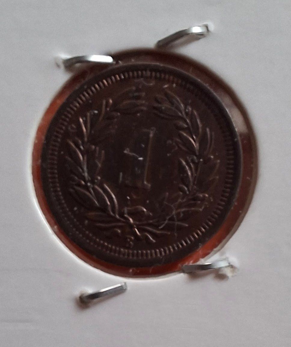 Alle Münzen: CHF 0.01 1884 Schweiz VZ – Gebraucht aus Fribourg von Kiki020 2