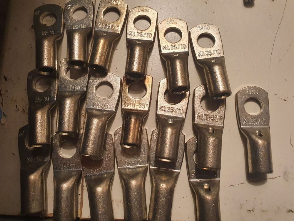 Produktbild von Rohrkabelschuhe 35 Mm² – M10, Unisoliert, Kupfer Verzinnt, Crimpverbinder Für Elektroinstallation
