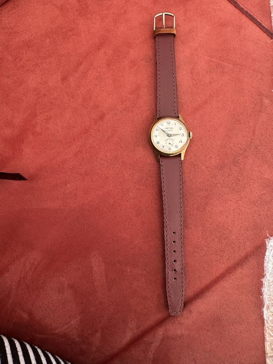 Orologi: Alte Armbanduhr Herma Swiss – Usato da Herbriggen venduto da Sehrazade 1