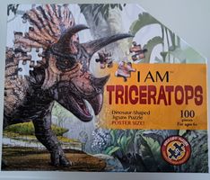 Puzzle 100 Teile Dinosaurier Triceratops   ab 6 Jahren