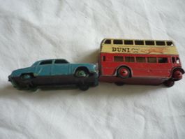 2x Rare Spielzeugauto Dinky Toys - Studebaker + London Bus