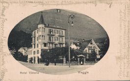 Ansichtskarte Hotel Viktoria Weggis gelaufen 1909