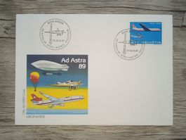 TR18 Enveloppe + Timbre Suisse 1989
