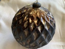 Weihnachtskugel, vintage, Baumschmuck, Goldig