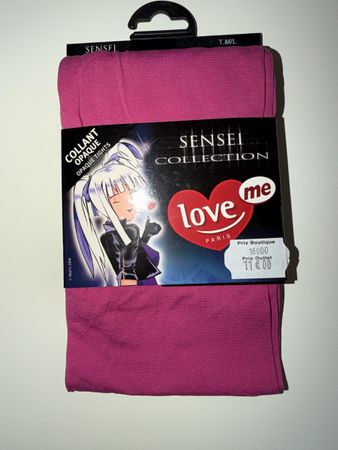 Collant opaque fuchsia M/L NEU