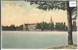 Konstanz - Partie an der Seestrasse - Litho