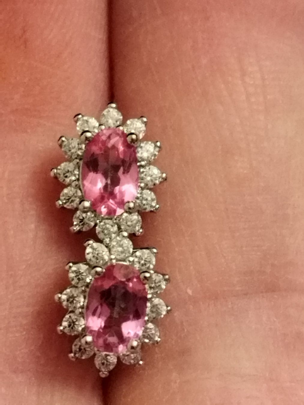 Orecchini pendenti & Orecchini a lobo: Ohrring mit natürlichem pink Topaz – Nuovo (secondo la descrizione) da Basel venduto da pro_79rs 3