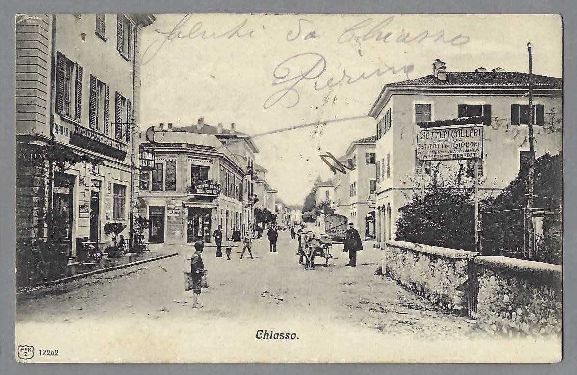 Ansichtskarten: 1905, CHIASSO INTERNO ANIMATO – Gebraucht aus Pura von ulisse1957