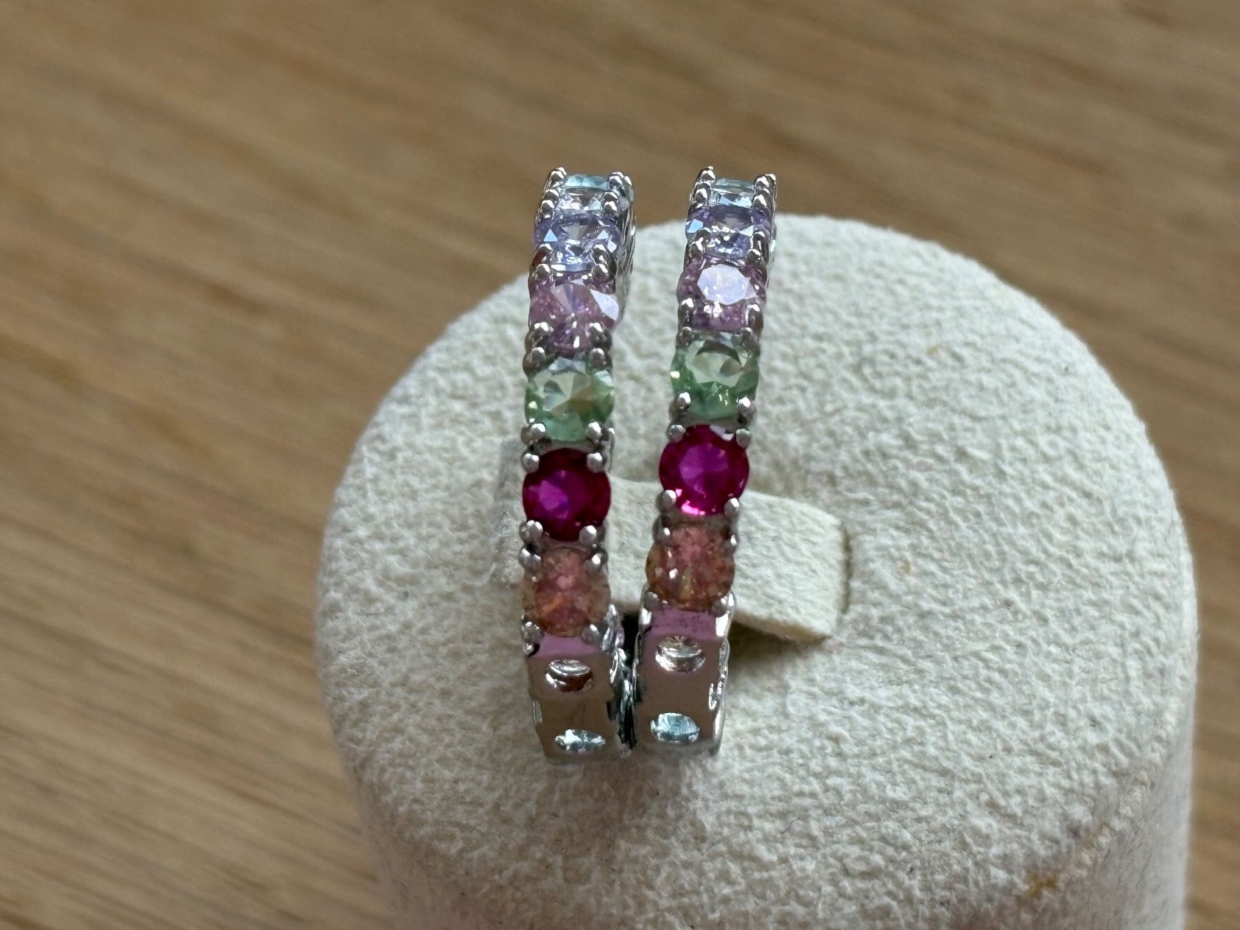 Boucles d'oreille: Ohrstecker Creolen Multicolore Silberfarben – Neuf (Voir description) à Biel-Bienne par Roserosse13 3