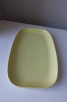 Assiette ovale jaune Carona Rössler des années 1960