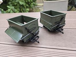 Lot de 2 wagons bennes LGB 40190 - Échelle G daté de 1996