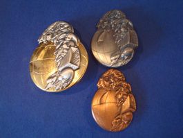 Plaketten Satz 2000 Gold-Silber-Kupfer