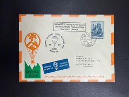 Hochalpen Ballonflugbrief 1970