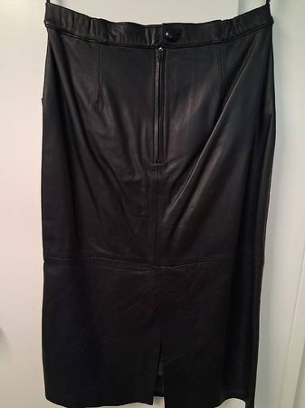 Leder -Jupe