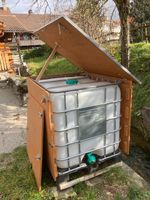 Wassertank 1000 L mit Holzverkleidung Abschliessbar
