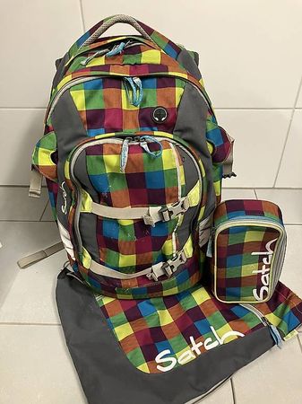 Satch Pack Schulrucksack 3 teilig farbig
