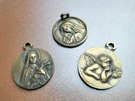3x Antike grosse Bronze Anhänger von L.Tarlet!! 