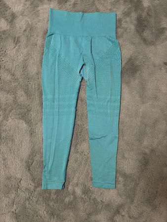 Turquoise spots Leggings , Size M