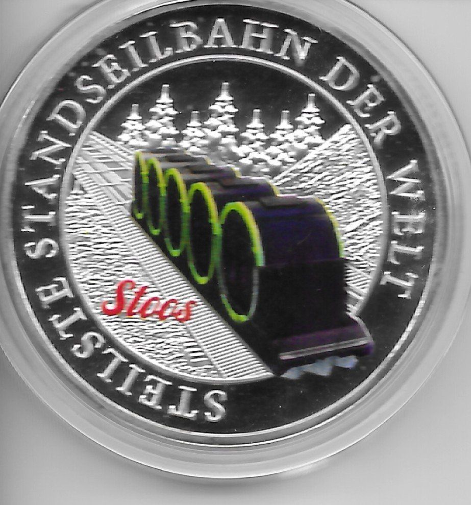 Medaglie: STOOS STEILSTE STANDSEILBAHN DER WELT MEDAILLE – Nuovo (secondo la descrizione) da Reinach BL venduto da Katzenmorli