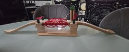 Holz Eisenbahn Brücke, neuwertig, für fantasievolles Spiel