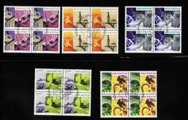 SATZ TOURISMUS CH I - III 2000 - 2001 im VIERERBLOCK ERSTTAG