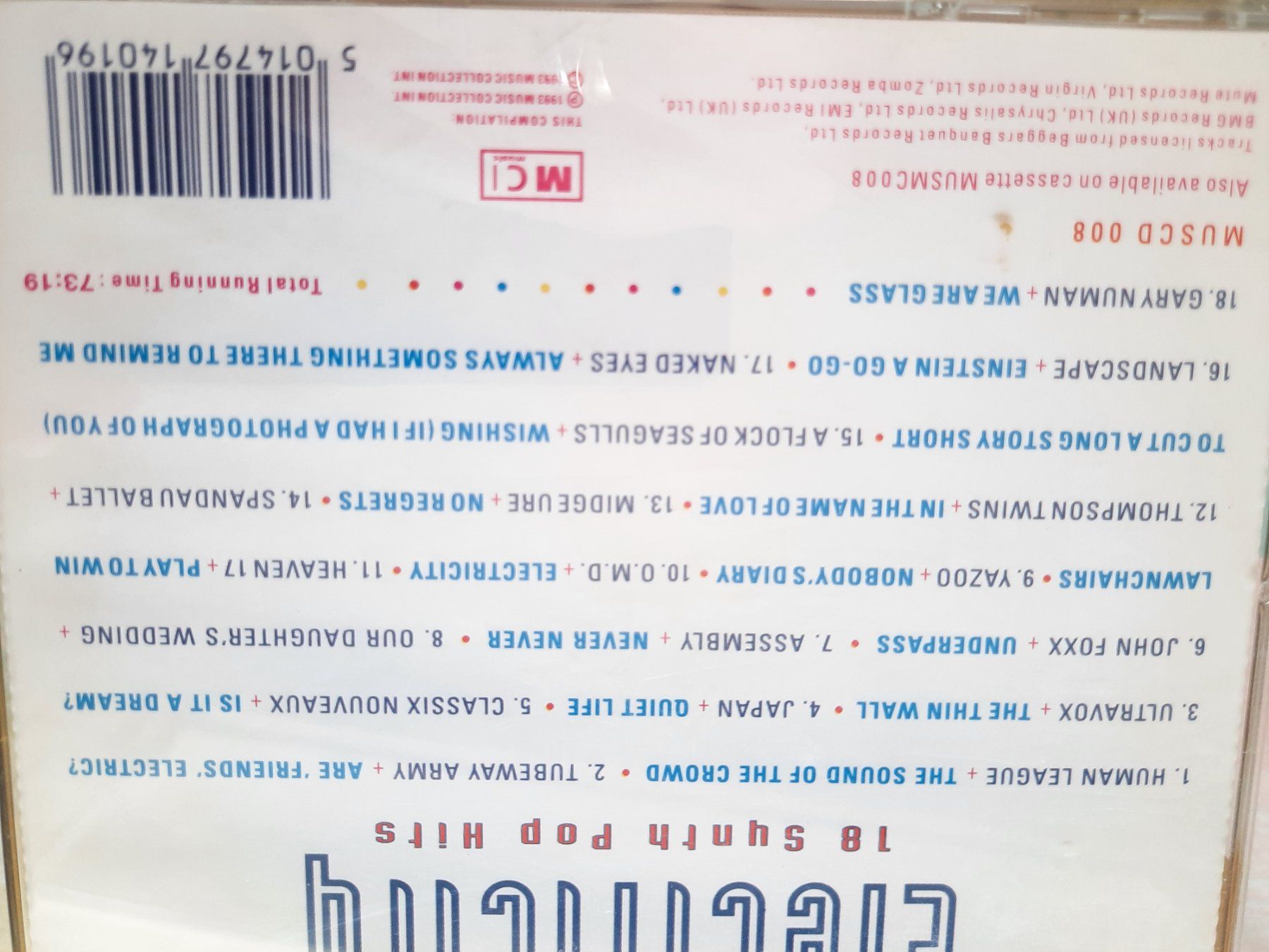 CD: Cd Electricity - 18 Synth pop Hits – Usato da Pully venduto da bro_n52j 3