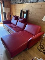 Exklusive Pfister Ledereckgarnitur Classics Plus Kaminrot