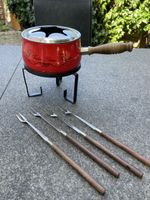Fondue Set mit 4 Gabeln 